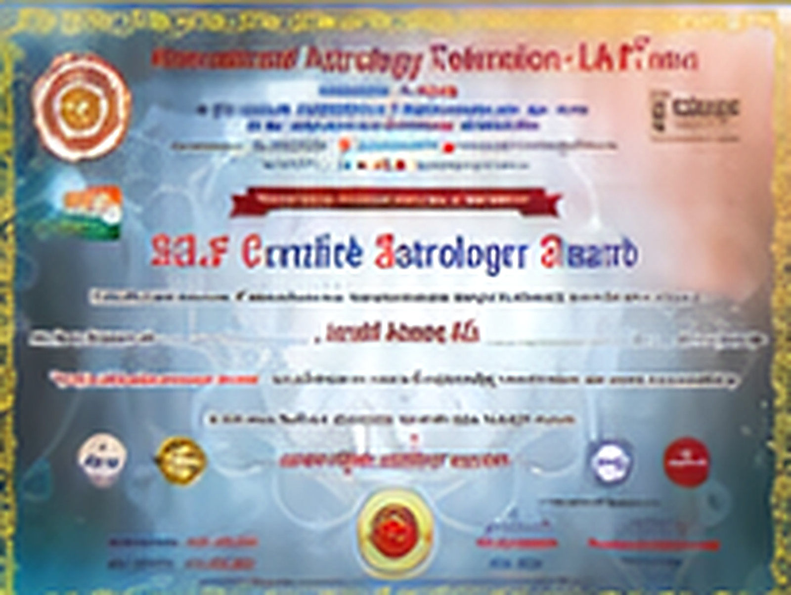 Certified Astrologer Award